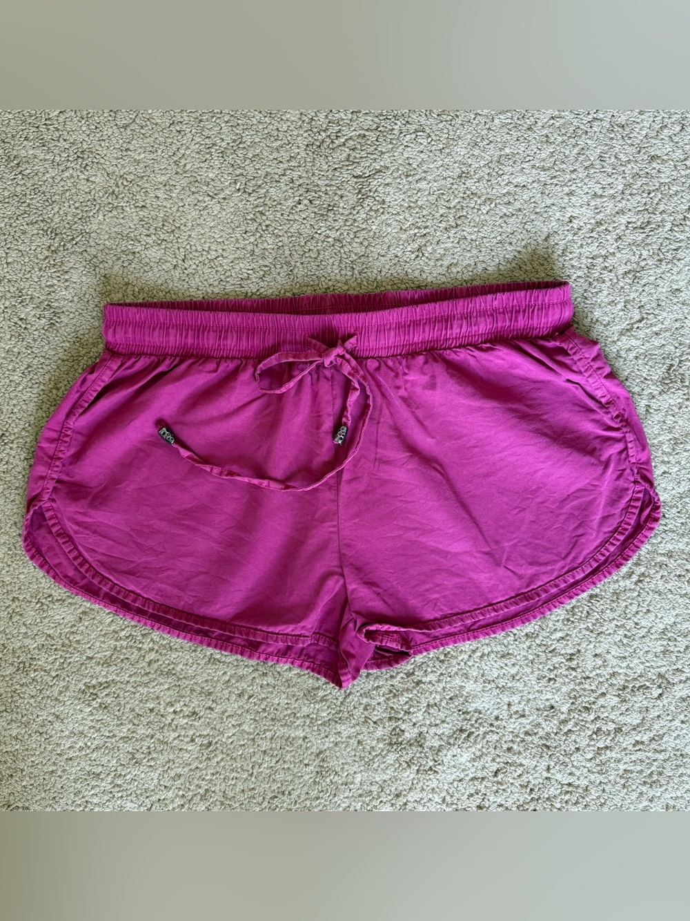 Love Stitched Women’s Track Style Short Shorts Magenta